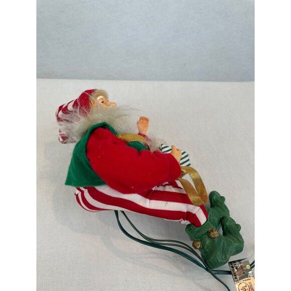 Vintage Animated Santa Bear in Gift Box FOR PARTS OR REPAIR B - Picture 7 of 9